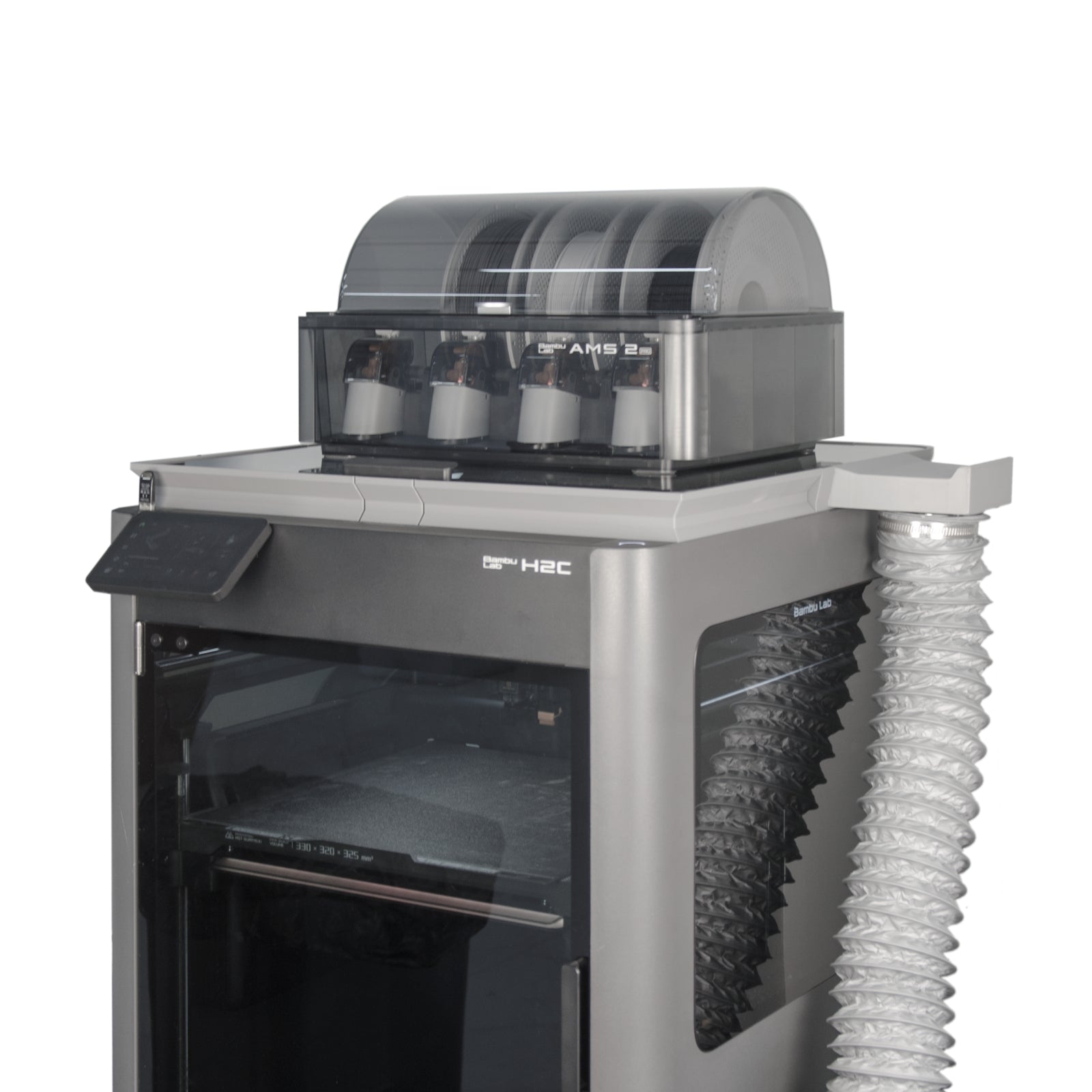 Bambu Lab Cover Riser Bambu Lab H2D/H2C/H2S Glass Lid Riser – Efficient Exhaust Setup for Sa ...