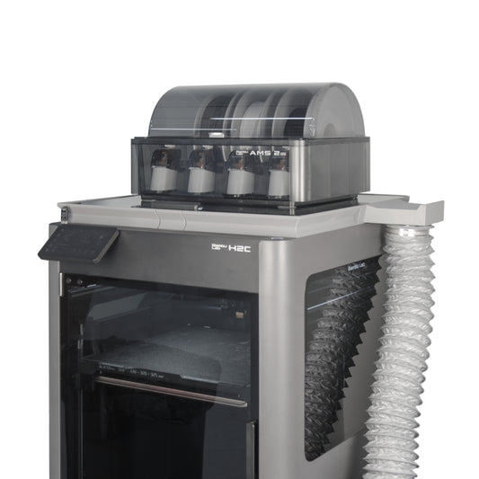 Bambu Lab H2D/H2C Glass Lid Riser – Efficient Exhaust Setup for Safer 3D Printing